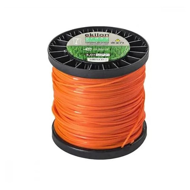 Fio de Nylon para Cortador de Grama Quadrado 2,7mm x 74m 500g Laranja Ekilon 007922 — Campinas