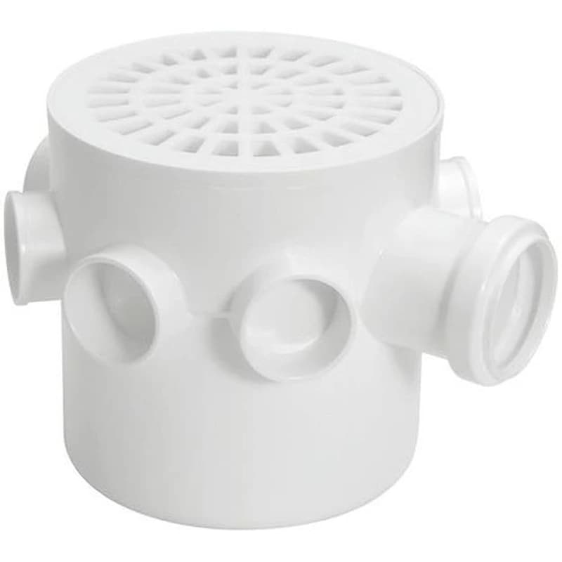 Caixa Sifonada Redonda Alumínio N69 com Tampa Cromada 100x100x50mm Amanco — Campinas