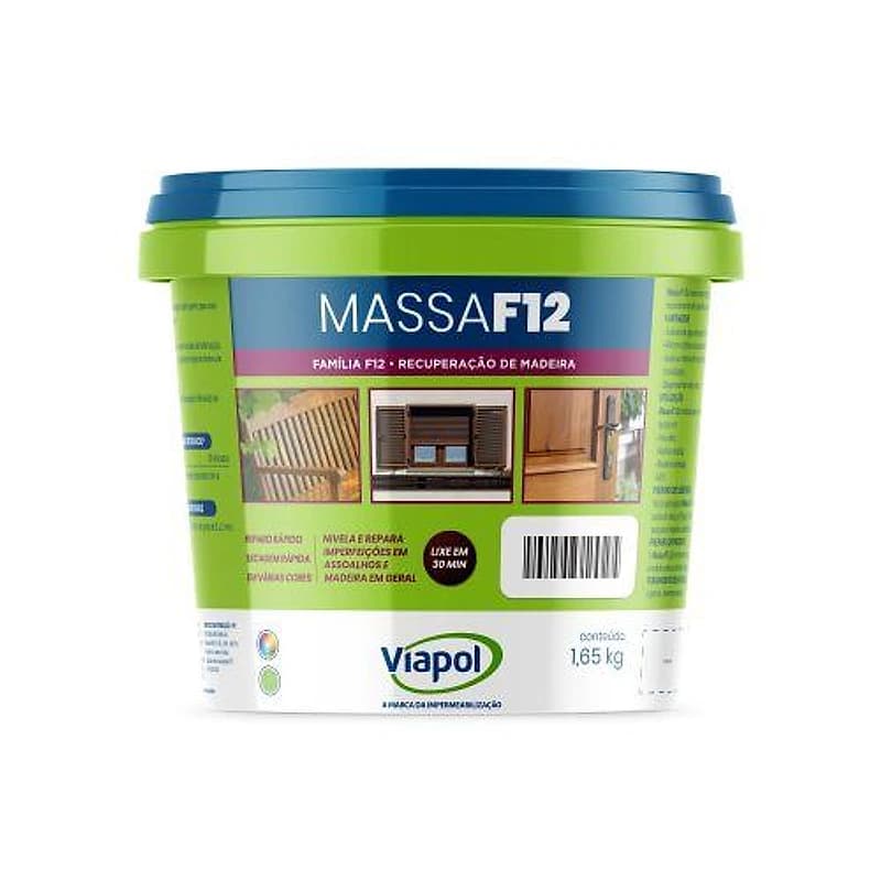 Massa para Madeira F12 Cor Ipê Viapol 1,65kg — Campinas
