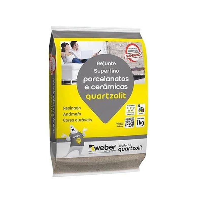 Rejunte para Porcelanato Corda 1kg Quartzolit — Campinas