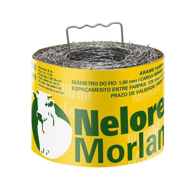 Arame Farpado Nelore 250m x 1,6mm Morlan 1076 — Campinas