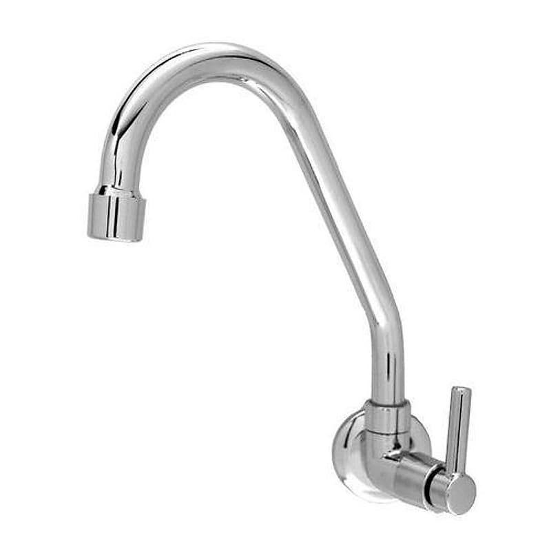 Torneira de Cozinha para Pia de Parede Bica Móvel Metal Cromado 1/4 de Volta C72 Alpha — Campinas