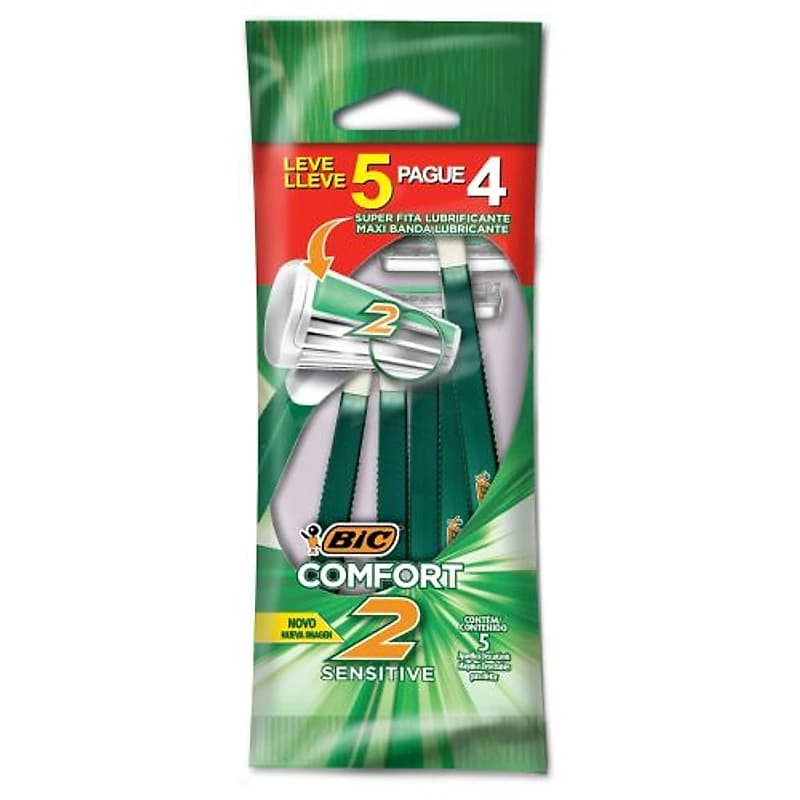 Barbeador Descartável Confort 2 Sensitive Bic — Campinas