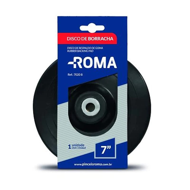 Disco de Borracha para Esmerilhadeira 7" Semi Flexível Roma — Campinas