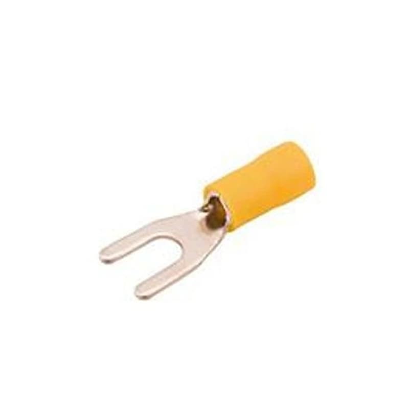Terminal Pré-Isolado Garfo/Forquilha 4,0mm² a 6,0mm² F5 Amarelo Penzel — Campinas