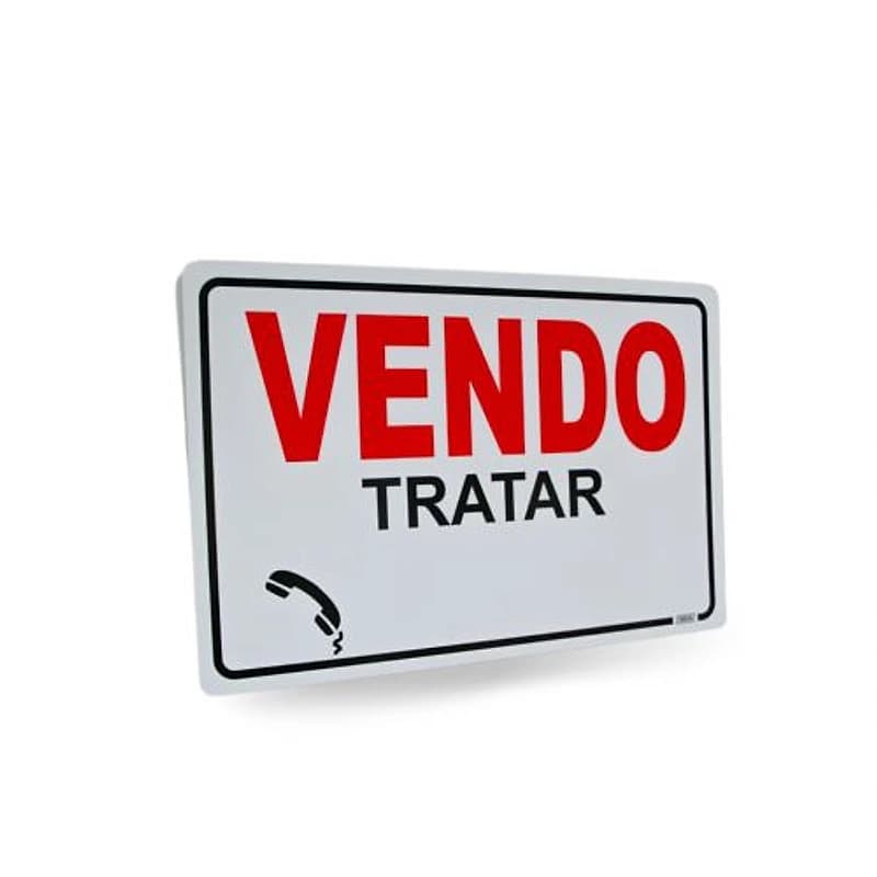 Placa de Sinalização 20x30cm Vendo Ferja — Campinas