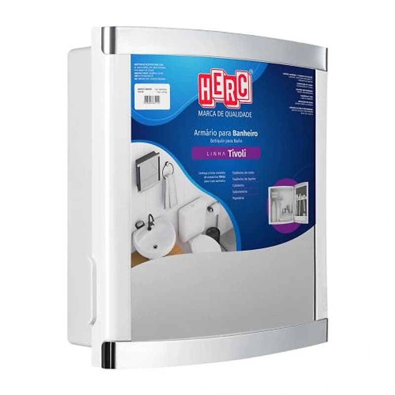 Armário para Banheiro Branco e Cinza Tivoli Herc 1000000357 — Campinas