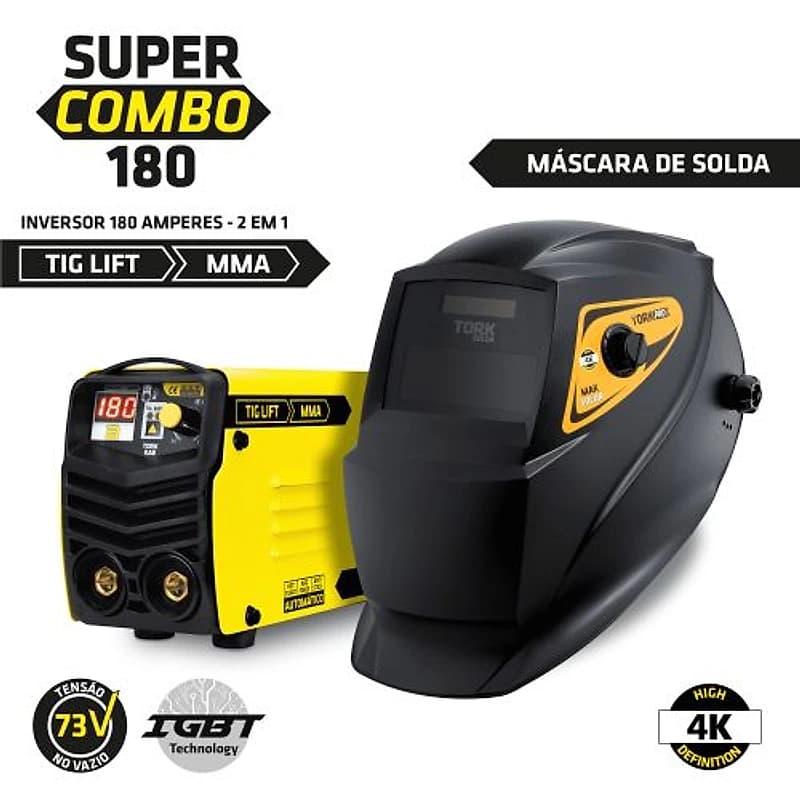Kit Inversor de Solda Tork 180A Bivolt Kabcombo — Campinas