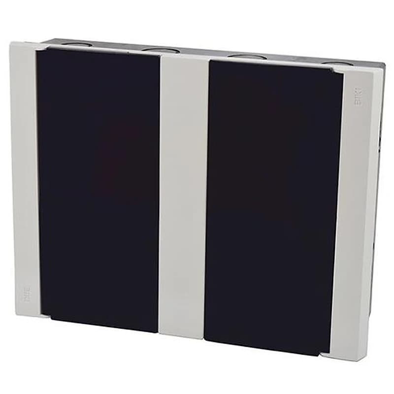Quadro de Distribuição de Embutir 12/16 Disjuntores 2 Portas Branco e Fumê Biki — Campinas