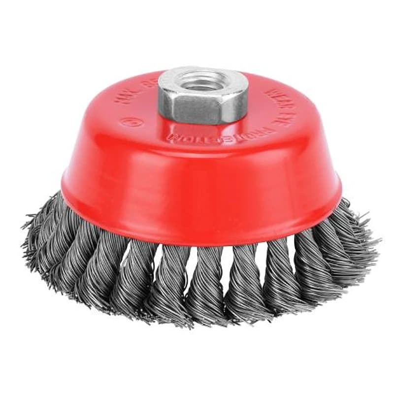 Escova de Aço Carbono Tipo Copo Trançada 100mm M14 Mtx 746289 — Campinas