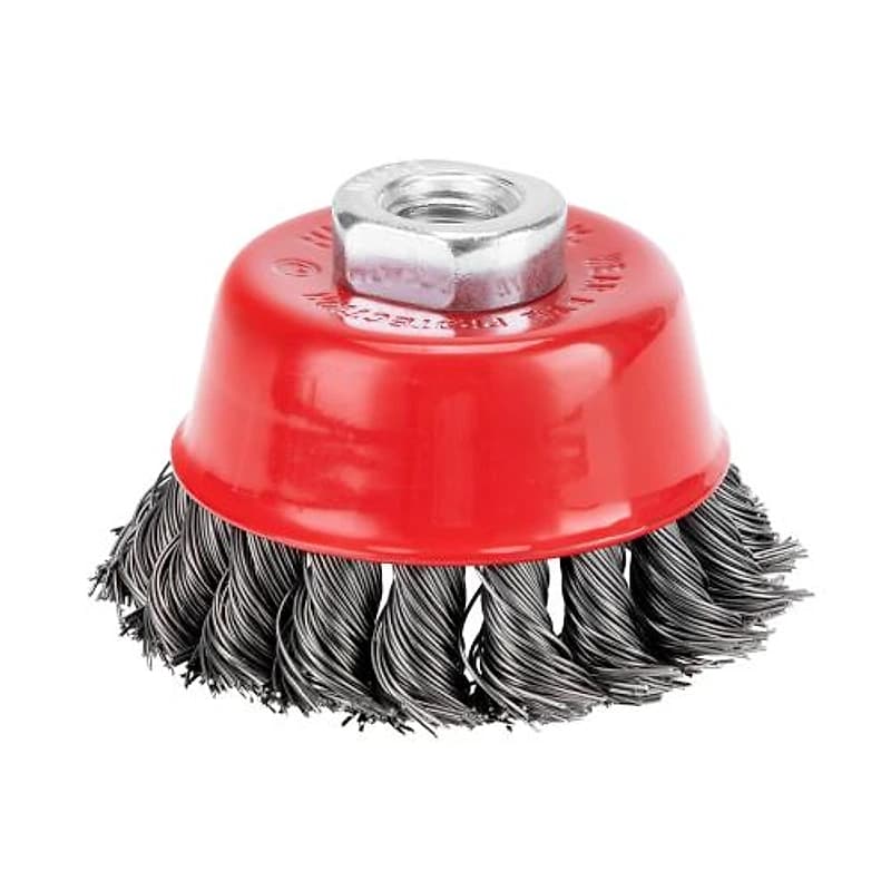 Escova de Aço Carbono Tipo Copo Trançada 75mm M14 Mtx 746249 — Campinas