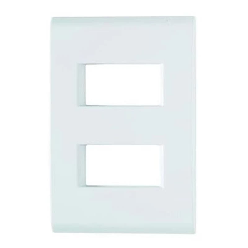 Placa 4x2 com 2 Postos Afastados Branco Tramontina Liz 57106206 — Campinas