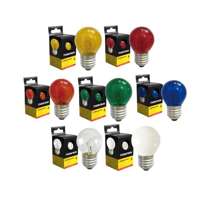 Lâmpada Bolinha Transparente 15W E27 127V Thompson 1517 — Campinas
