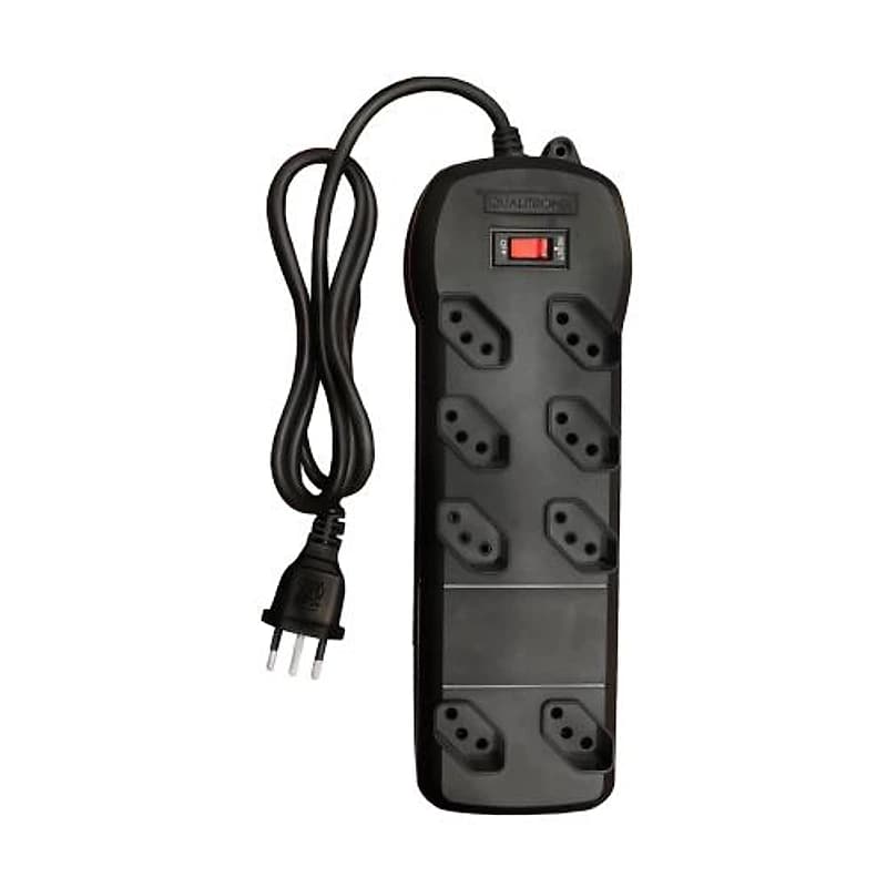 Filtro de Linha 8 Tomadas 1,20m Bivolt Preto Qualitronix — Campinas