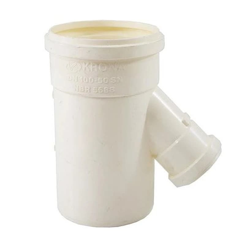 Junção de Esgoto com Redução Invertida 100x50mm PVC Krona SN — Campinas