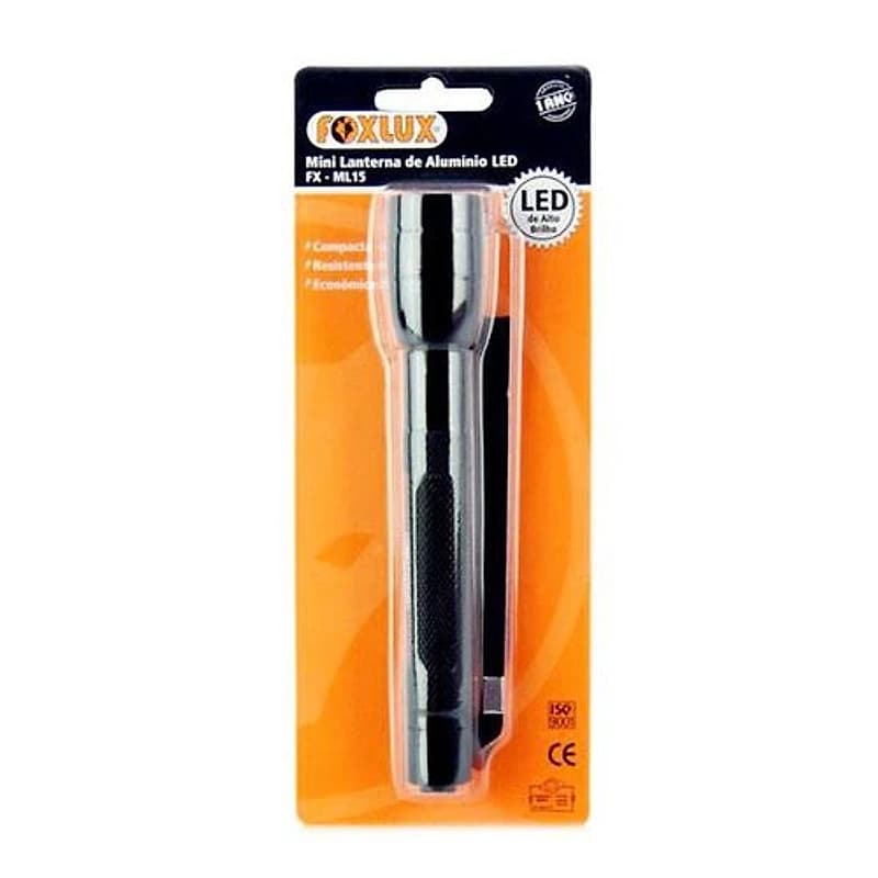 Lanterna Mini de Alumínio a Pilha 1 LED 15cm Foxlux — Campinas