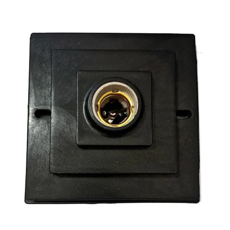Plafonier Quadrado de PVC com Soquete Preto Annlux 8-245 — Campinas