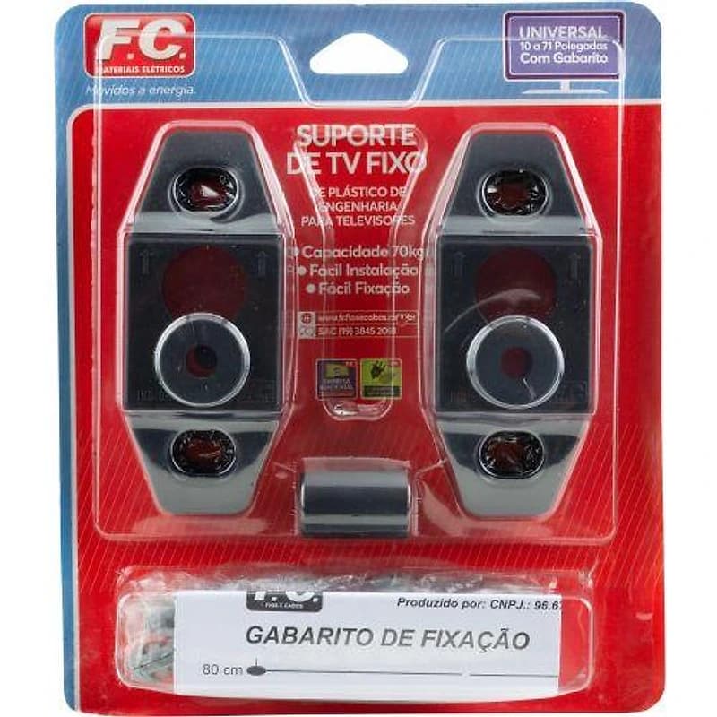 Suporte Fixo Universal em Plástico para TV 10 a 71 Polegadas FC — Campinas