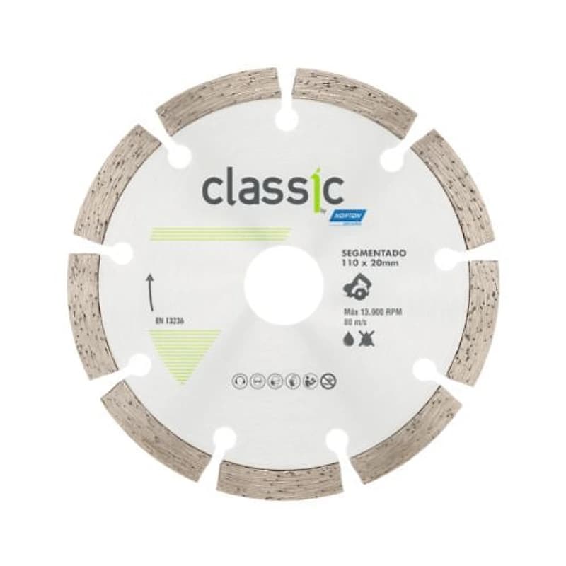 Disco Diamantado Segmentado Classic 4.3/8" 110mm Norton — Campinas