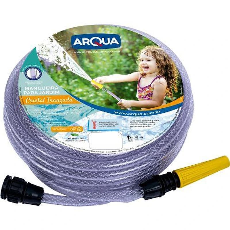 Mangueira de Jardim Trançada Cristal Rolo 50m Arqua — Campinas