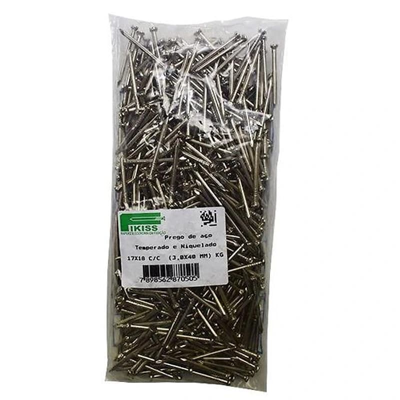 Prego de Aço Niquelado Com Cabeça 18x27 ( com 1kg) Vj — Campinas