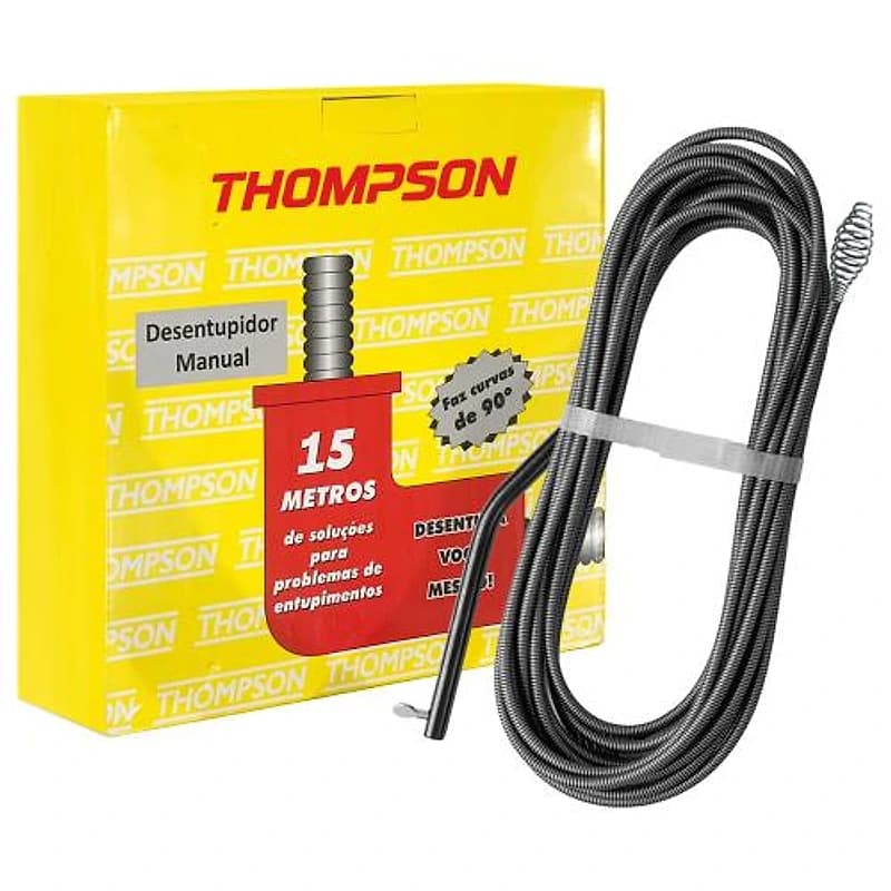 Desentupidor Manual 15m em Aço Carbono Thompson — Campinas