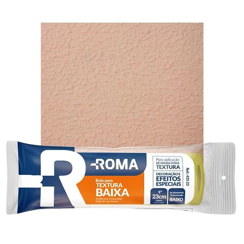 Rolo para Textura Baixa em Espuma 23cm Roma — Campinas