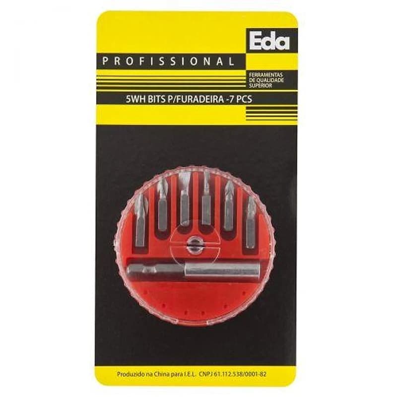 Jogo de Bits e Ponteiras 7 Peças com Extensor EDA — Campinas