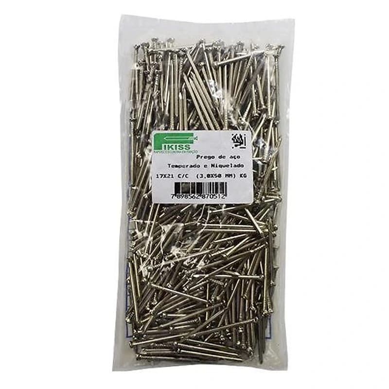 Prego de Aço Niquelado Com Cabeça 17x21 ( com 1kg) Vj — Campinas