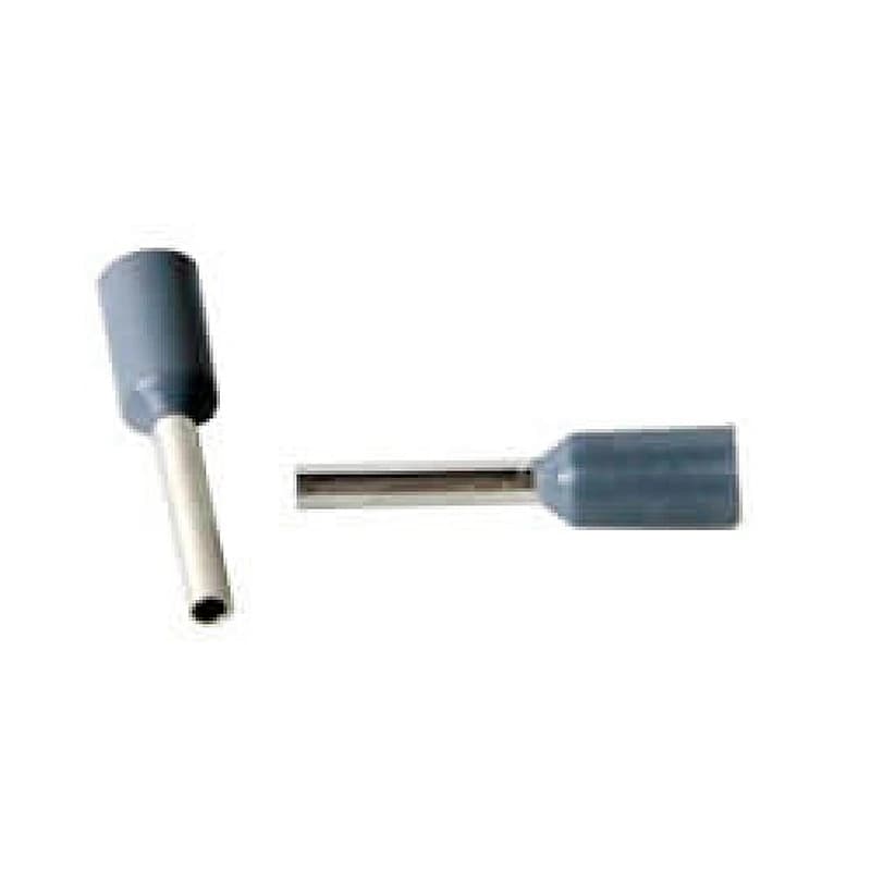 Terminal Pré-Isolado Ilhós Tubo 0,75mm² Cinza Lukma — Campinas