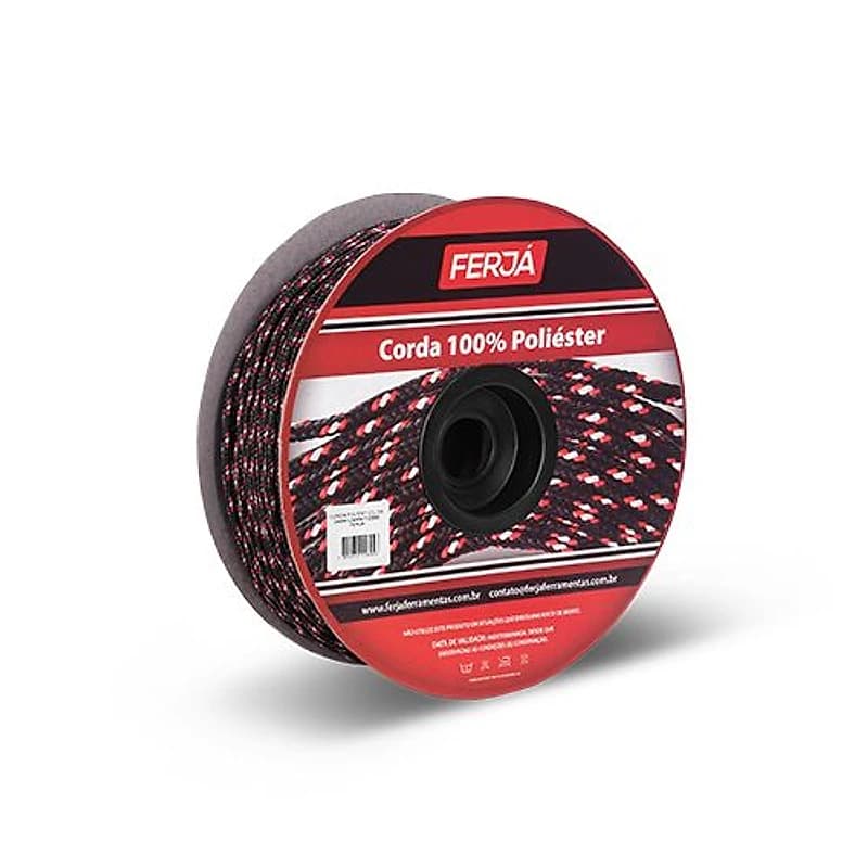 Corda Poliéster Colorida 12mm Carretel 105m Ferja 994540 — Campinas