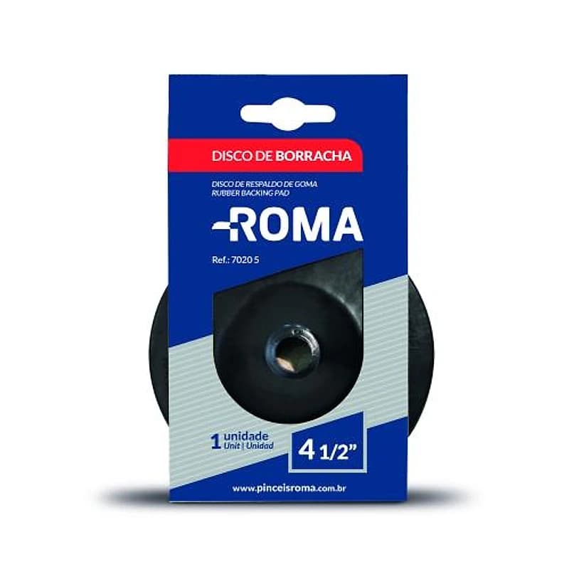 Disco de Borracha para Esmerilhadeira 4.1/2" Semi Flexível Roma — Campinas