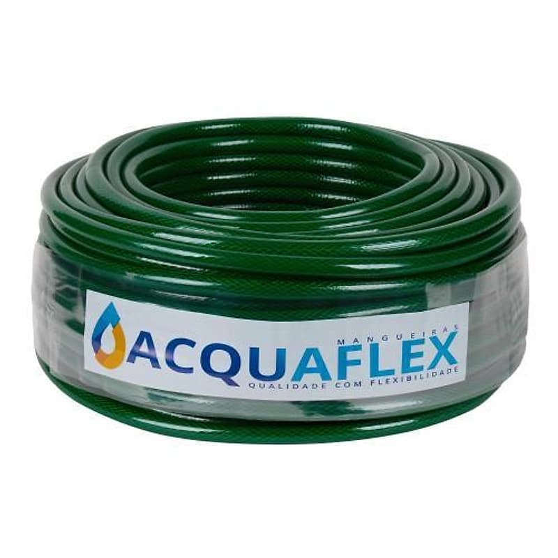 Mangueira Multiuso Trançada Verde Jetacqua Rolo 100m Acquaflex — Campinas
