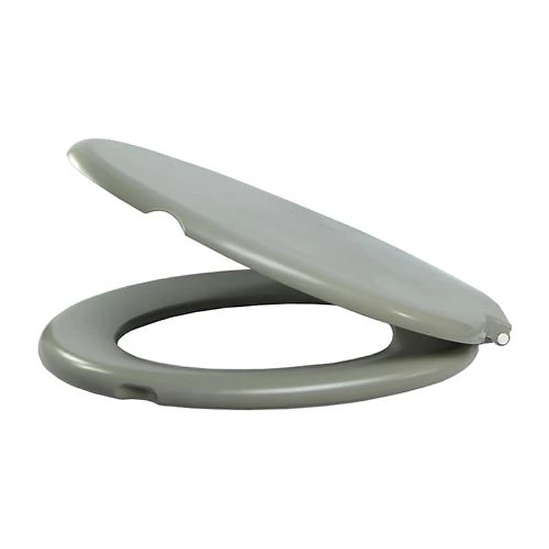 Assento Sanitário Almofadado Oval Cinza Alumasa Cod. 2484 — Campinas