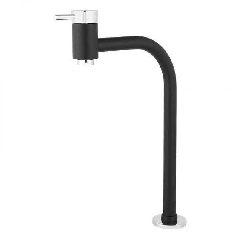 Torneira de Banheiro para Lavatório com Cuba de Sobrepor Média Preta Black Edition Slim Alpha — Campinas