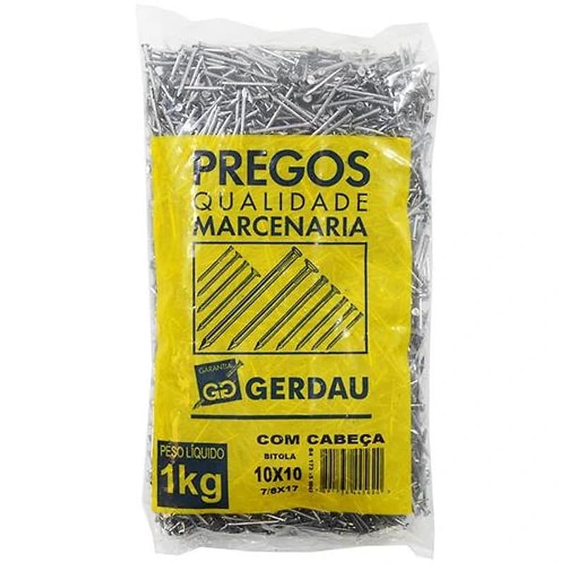 Prego com Cabeça 10x10 Gerdau 117000041 — Campinas