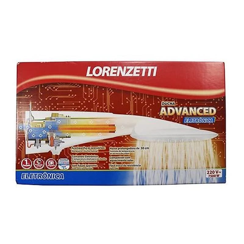 Ducha Advanced Eletrônica 7500W 220V Lorenzetti — Campinas