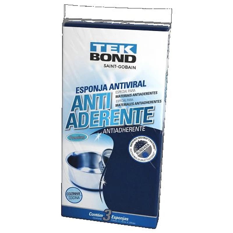 Esponja Antiaderente Tek Bond com 3 Peças — Campinas