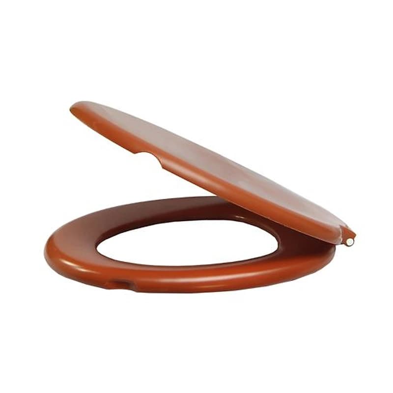 Assento Sanitário Almofadado Oval Caramelo Alumasa Cod. 2483 — Campinas