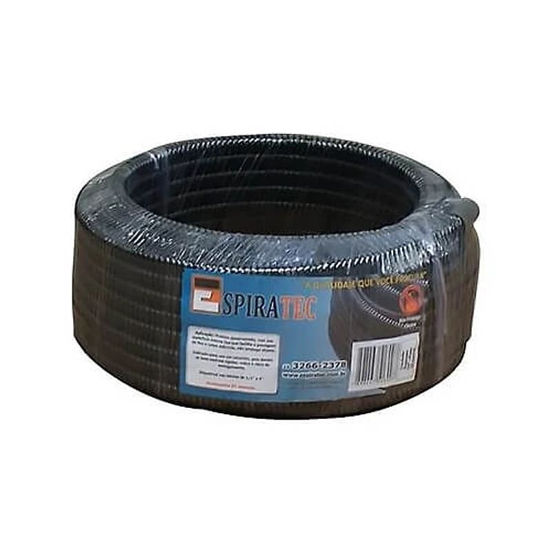 Conduíte Espiraflex 2" Preto Rolo com 25m Espiratec — Campinas