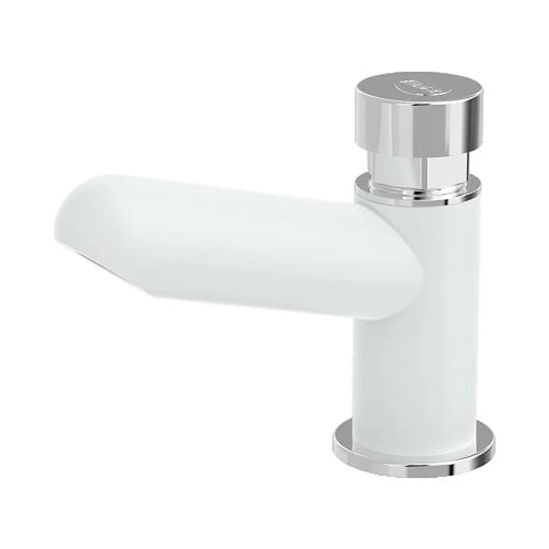 Torneira de Banheiro para Lavatório Temporizada Automática em Plástico ABS Branco Blukit — Campinas