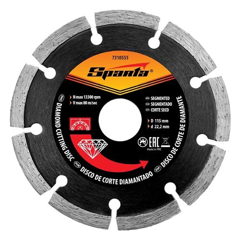 Disco Diamantado Segmentado 4.1/2" x 7/8" Sparta — Campinas