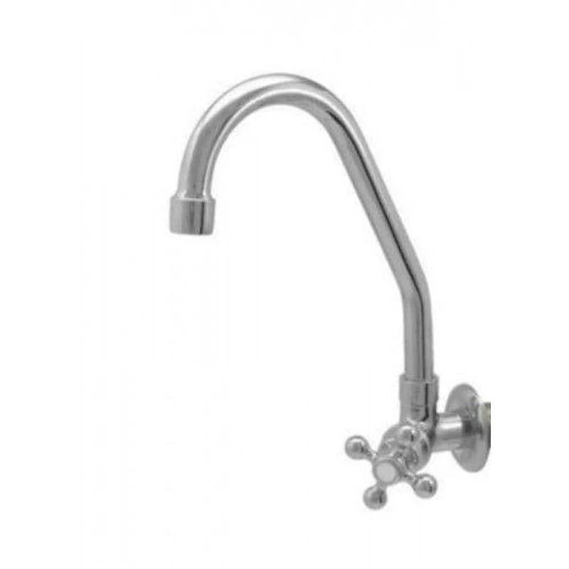 Torneira de Cozinha para Pia de Parede Bica Móvel Metal Cromado 1/4 de Volta C33 Alpha — Campinas